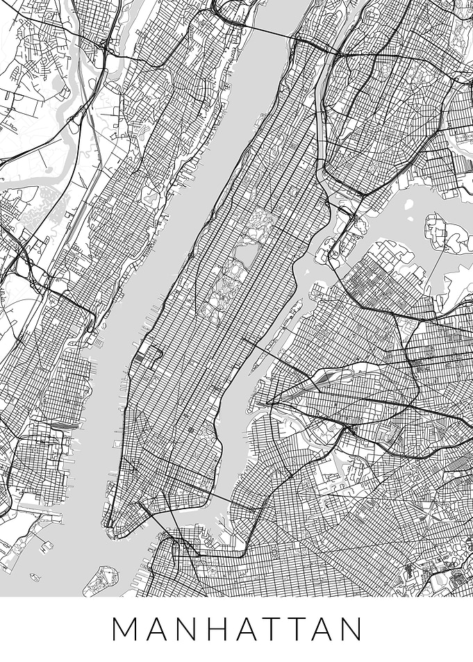 New York Manhattan Map