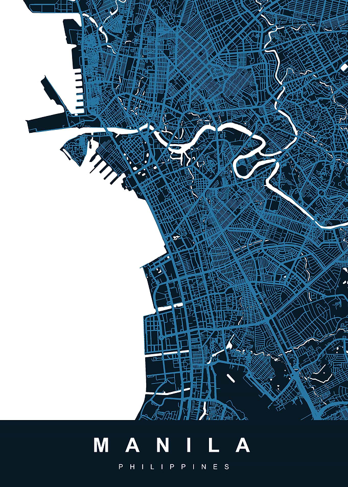 MANILA Map PHILIPPINES