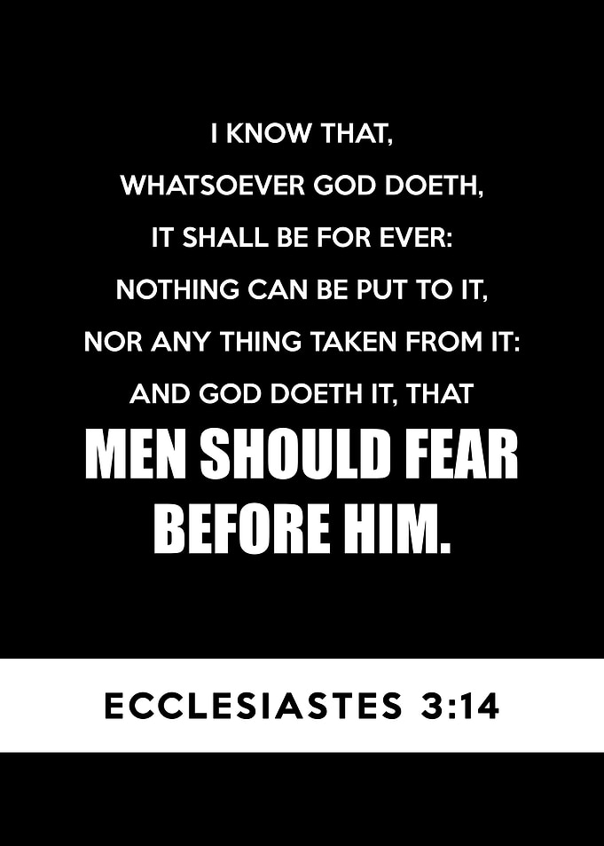 Ecclesiastes 3 14