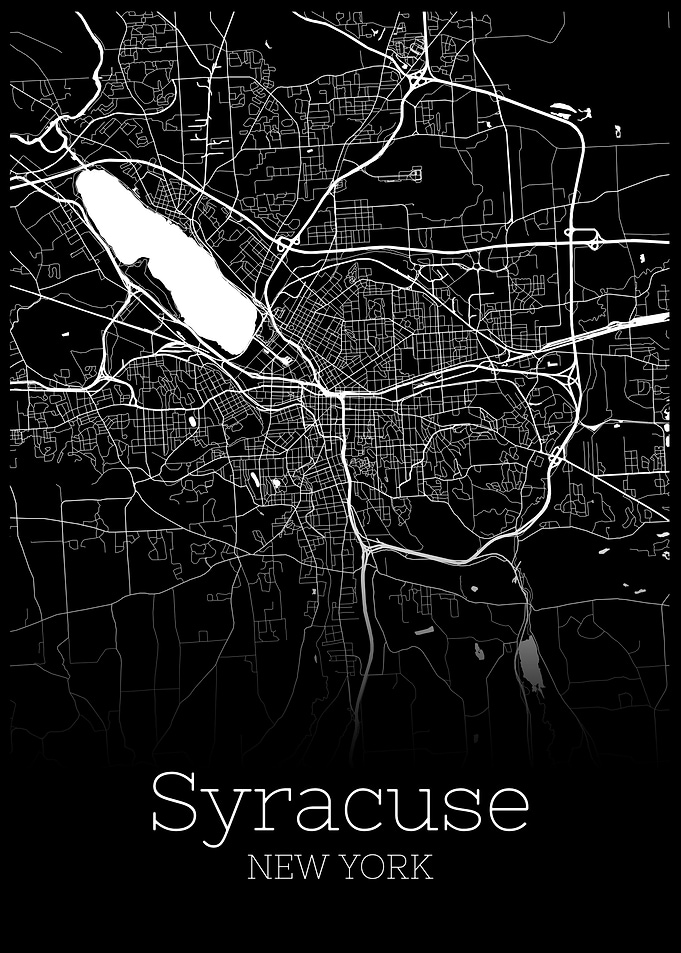 Syracuse New York map