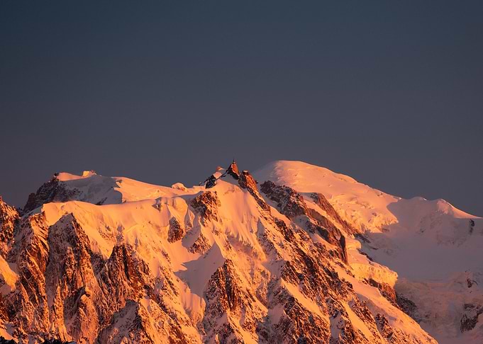 Mont Blanc massif alps
