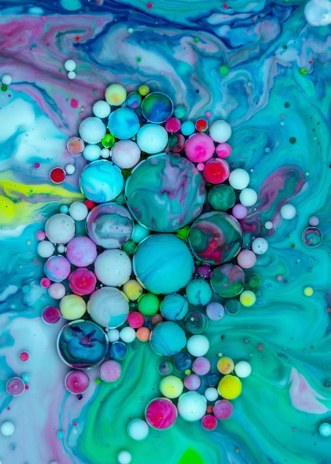 Ruby Bubbles Art