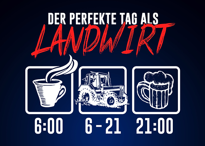Perfekte Tag als Landwirt