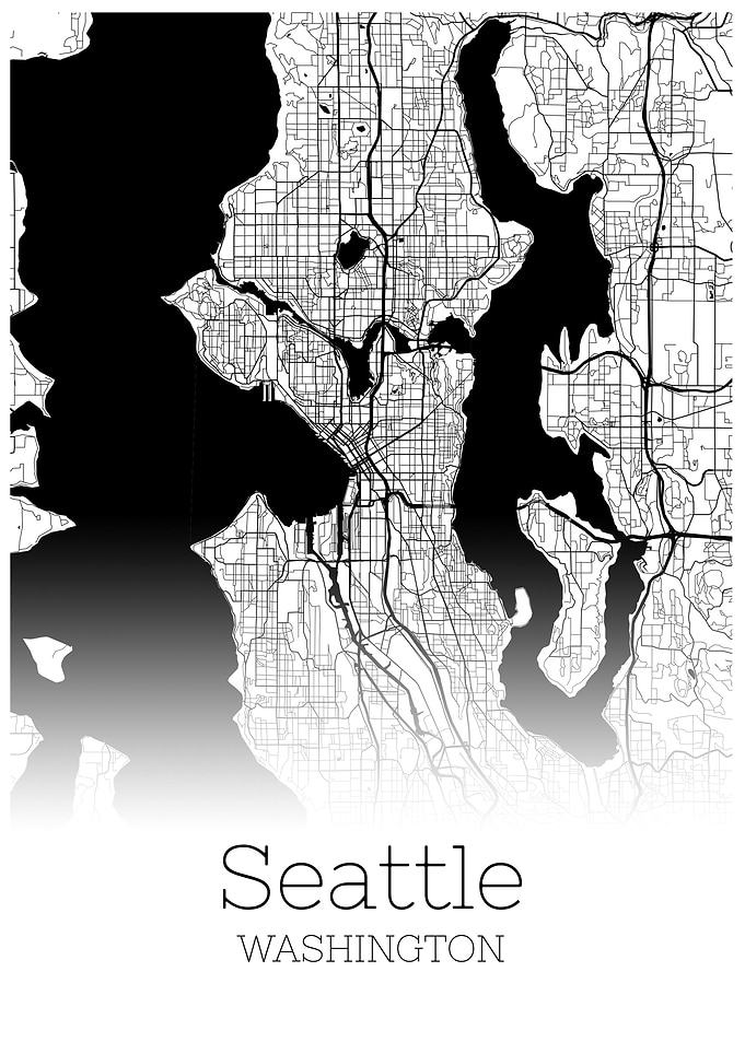 Seattle Washington map