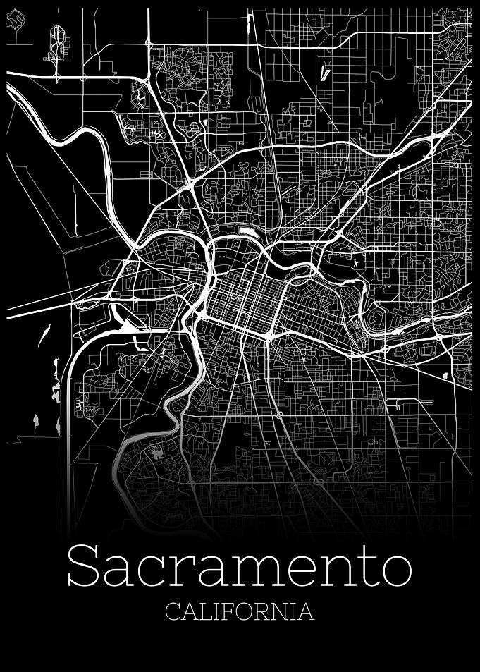 Sacramento California map