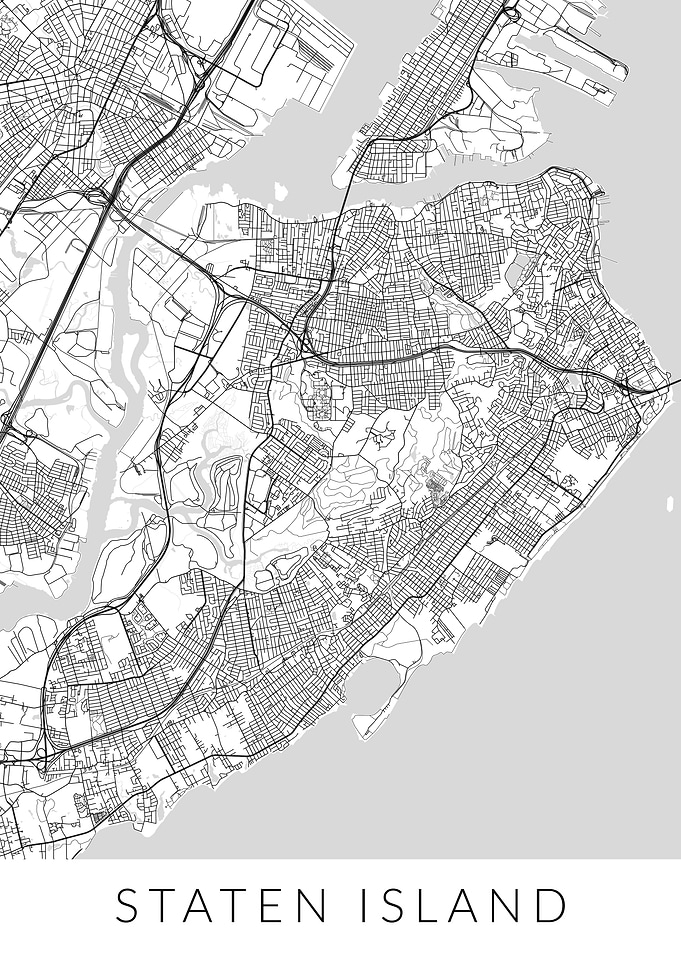 New York Staten Island Map