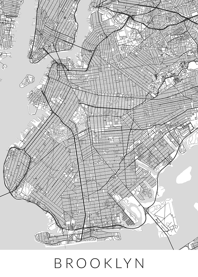 New York Brooklyn Map