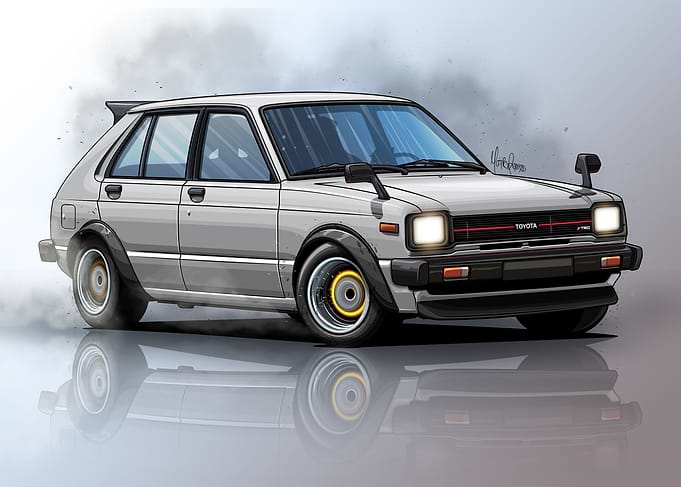 Toyota Starlet KP61 Art