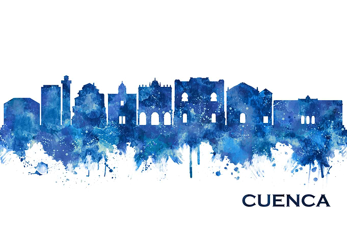 Cuenca Spain Skyline Blue