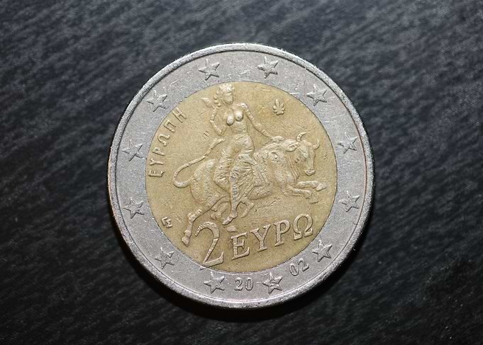 Two euro greek coin 2002