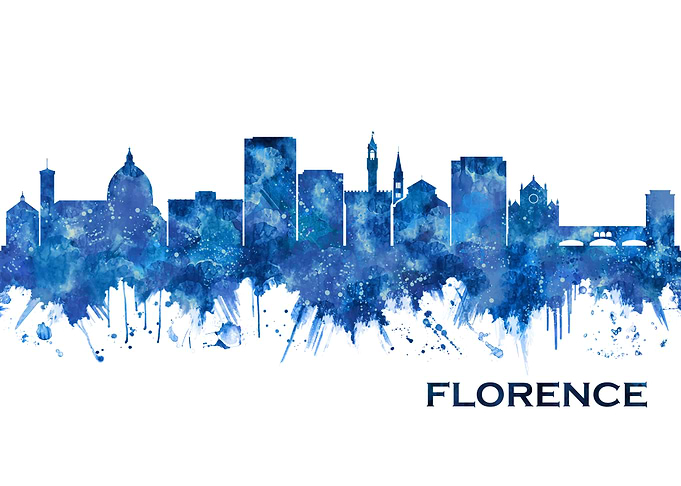 Florence Skyline Blue