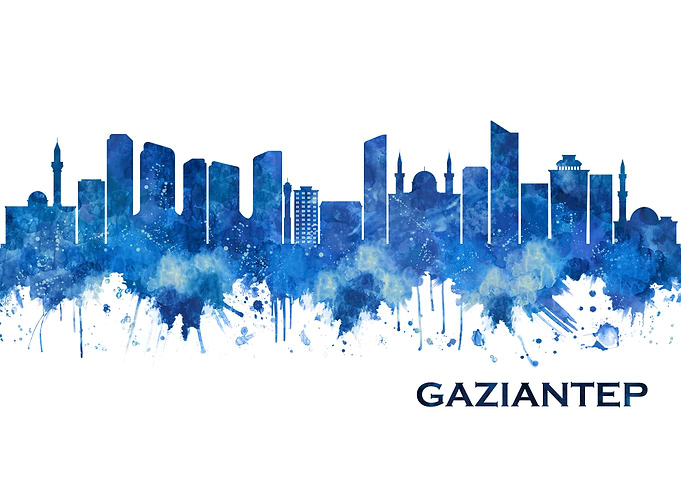 Gaziantep Turkey Skyline