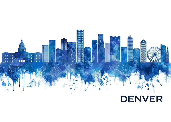 Denver Colorado Skyline