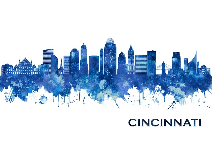 Cincinnati Ohio Skyline