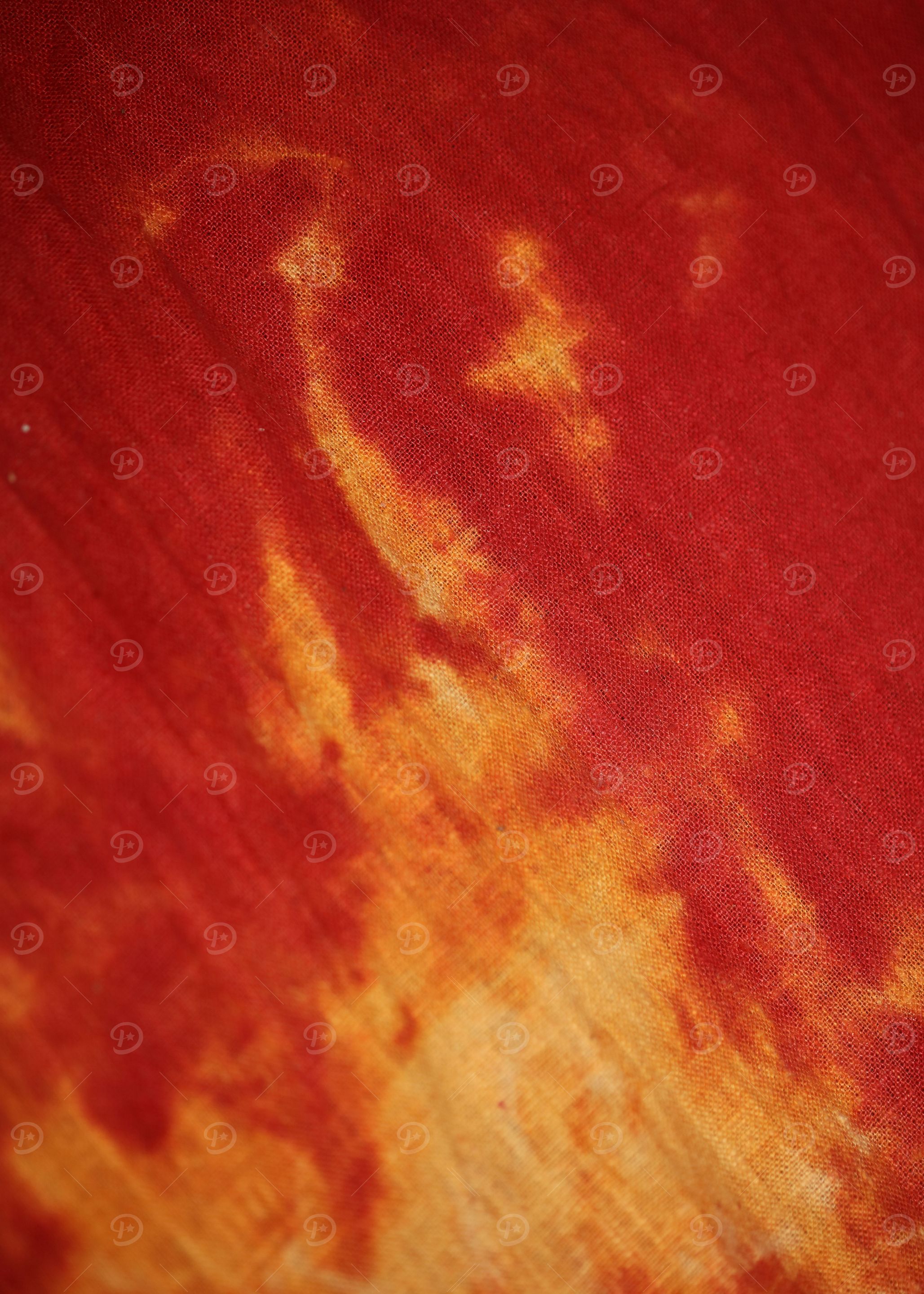 Red and yellow textiling