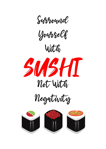 Sushi Wall Art Decor