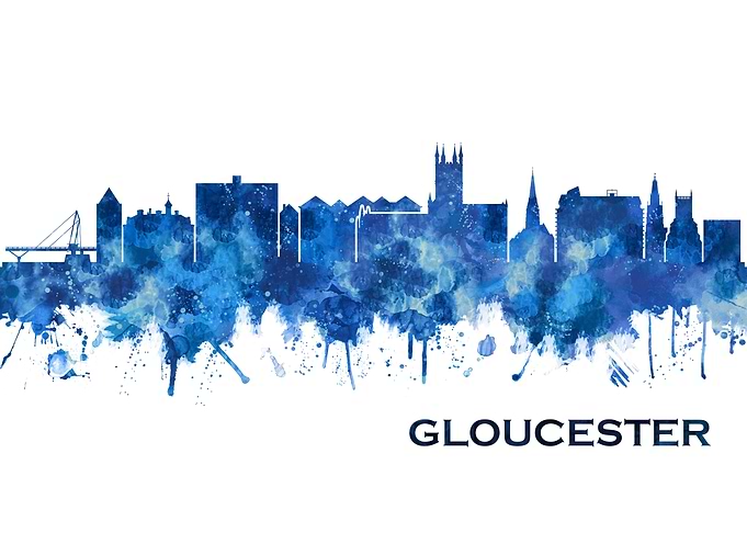 Gloucester England skyline