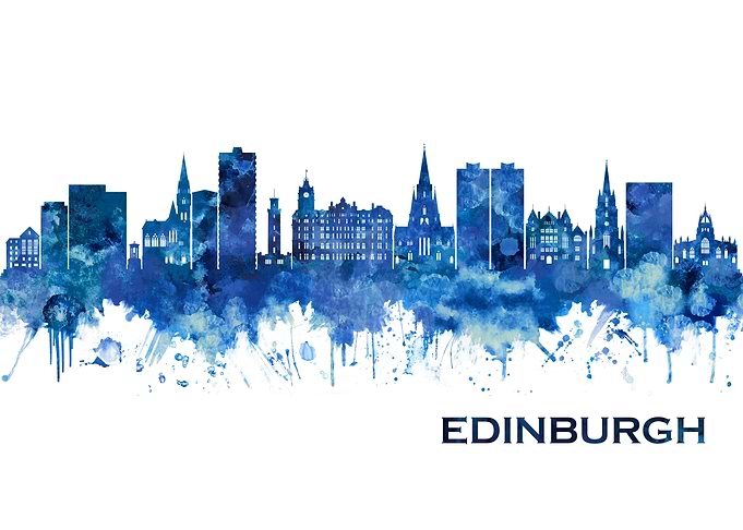 Edinburgh Scotland Skyline
