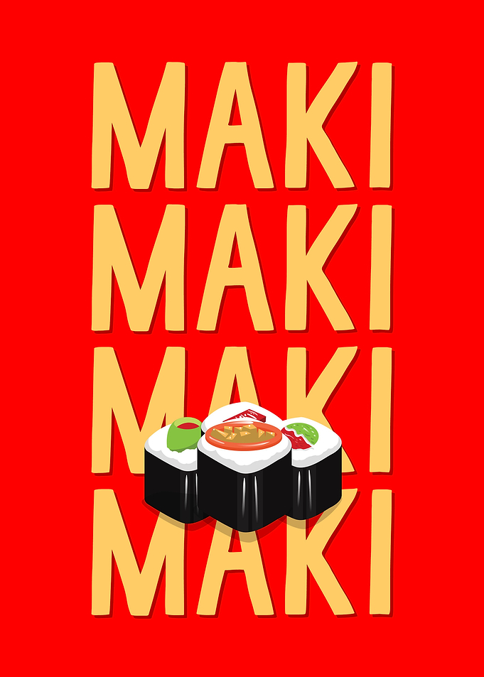 Sushi Wall Art Decor