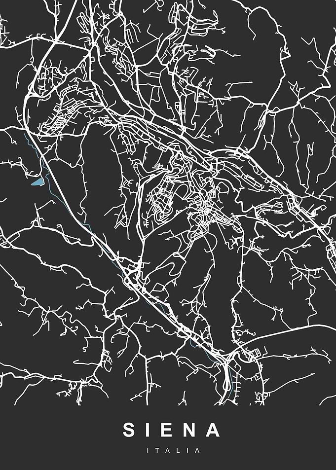 SIENA City Map Italia