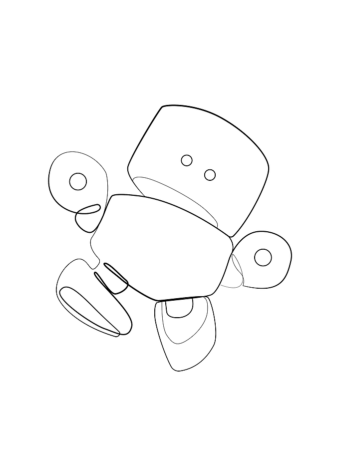 Marmals one line art