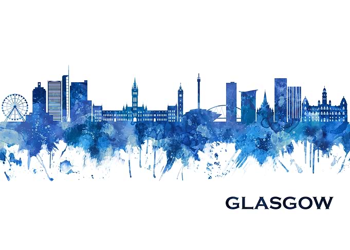 Glasgow Scotland Skyline