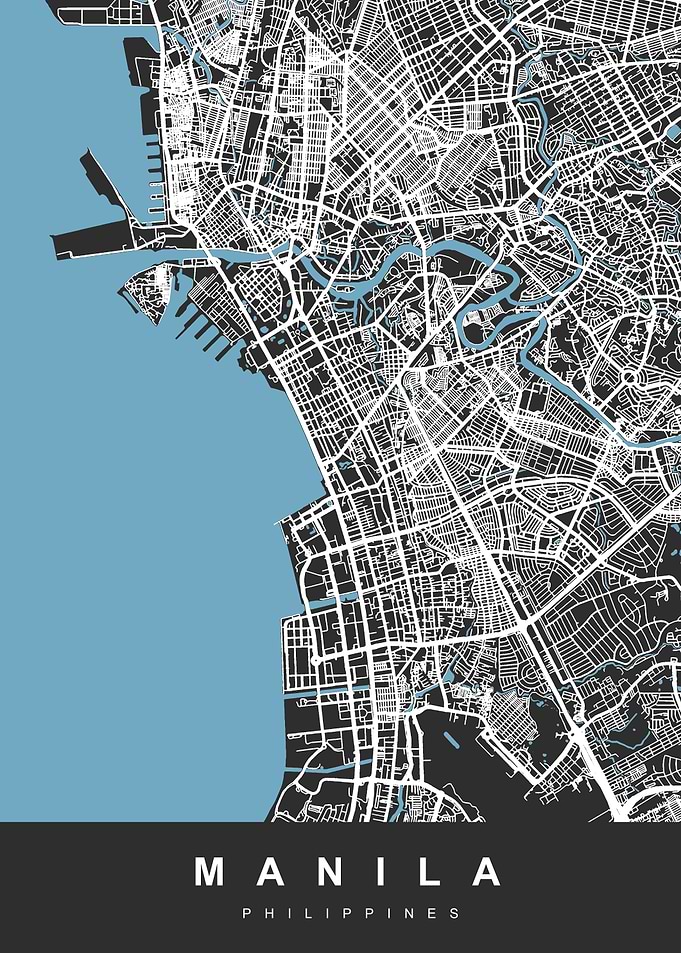 MANILA Map PHILIPPINES