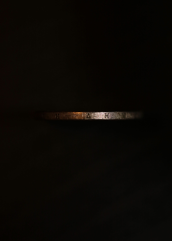 European 2 euro coin macro