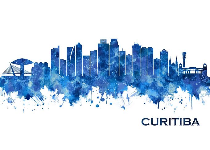 Curitiba Brazil Skyline