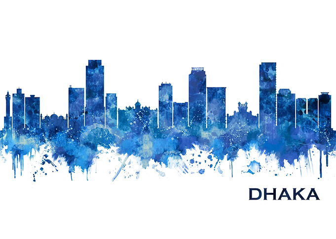 Dhaka Bangladesh Skyline