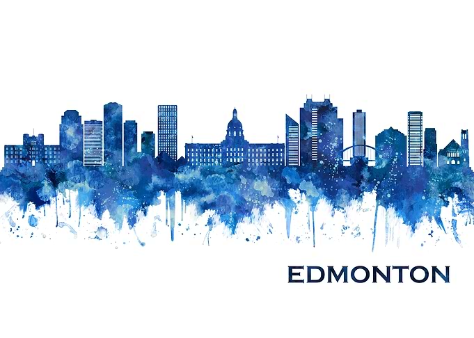 Edmonton Canada Skyline