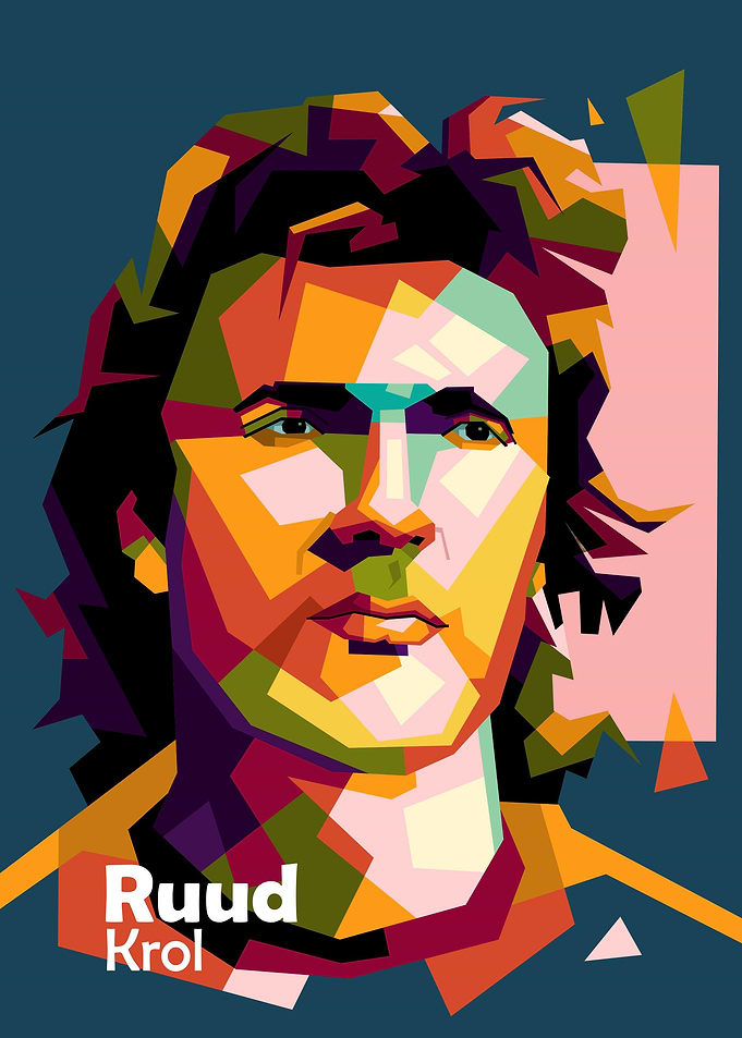 Ruud Krol in WPAP ART