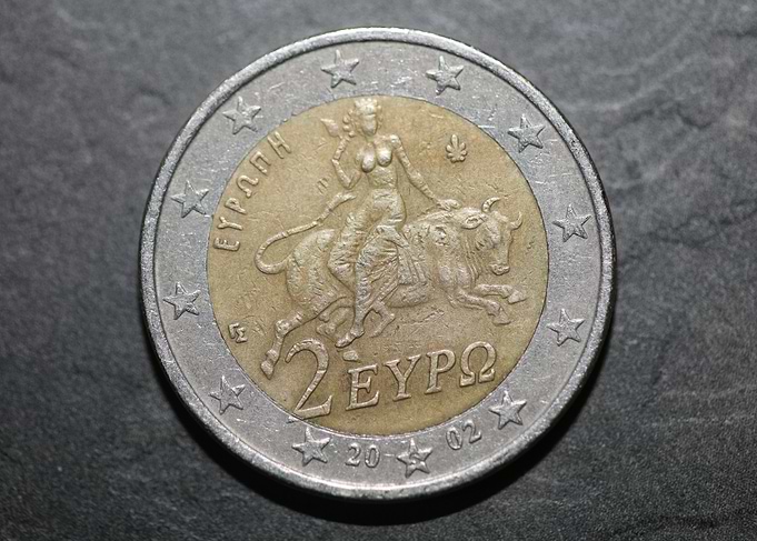 Two euro greek coin 2002