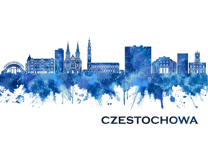 Czestochowa Poland Skyline