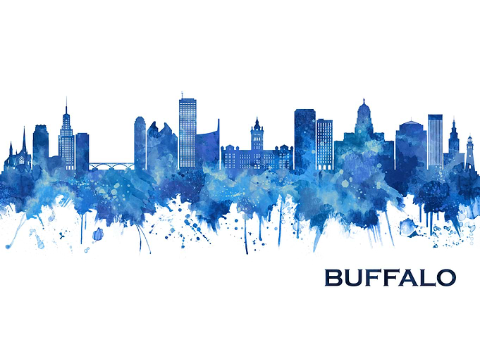 Buffalo New York Skyline