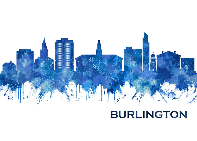 Burlington Vermont Skyline