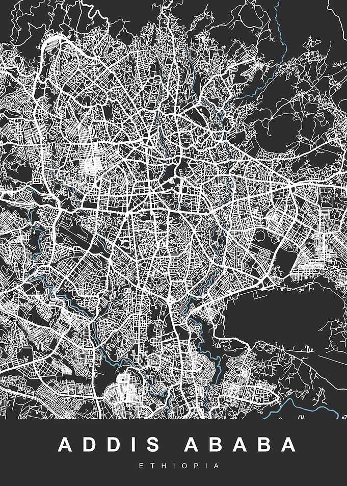 ADDIS ABABA Map Ethiopia