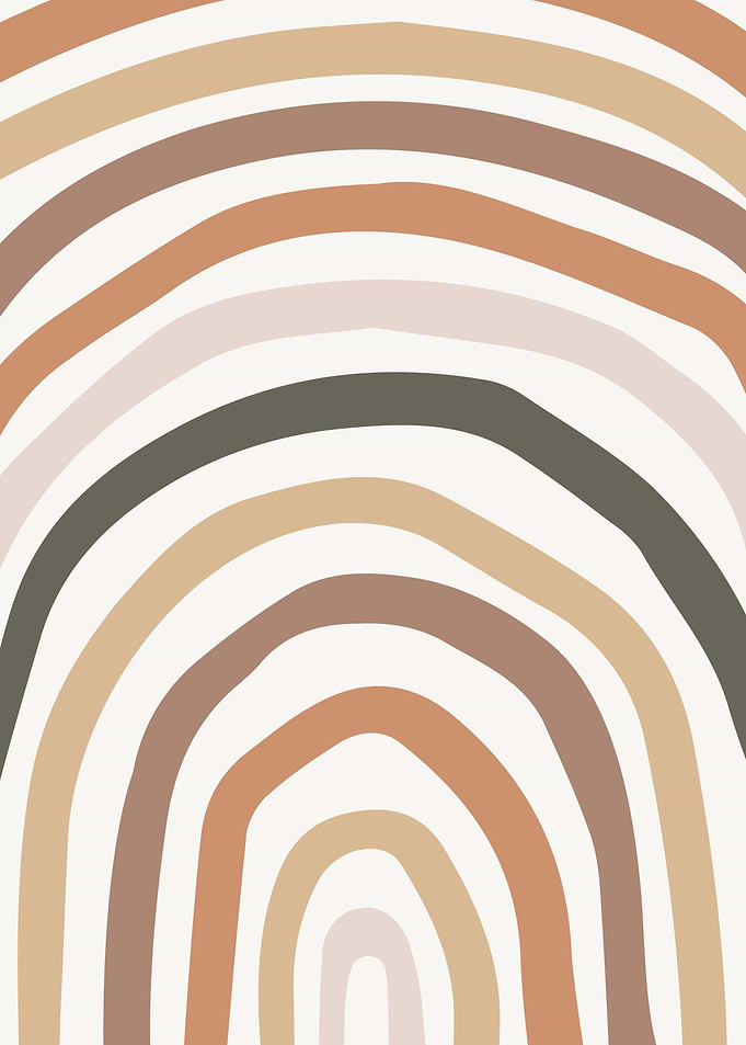 Boho Rainbow Wall Print 2