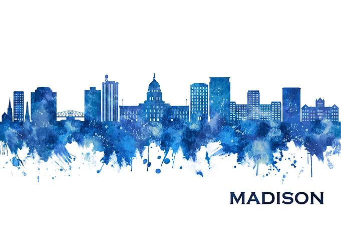 Madison Wisconsin Skyline