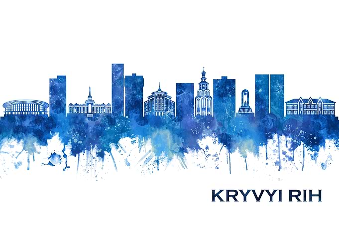 Kryvyi Rih Ukraine Skyline