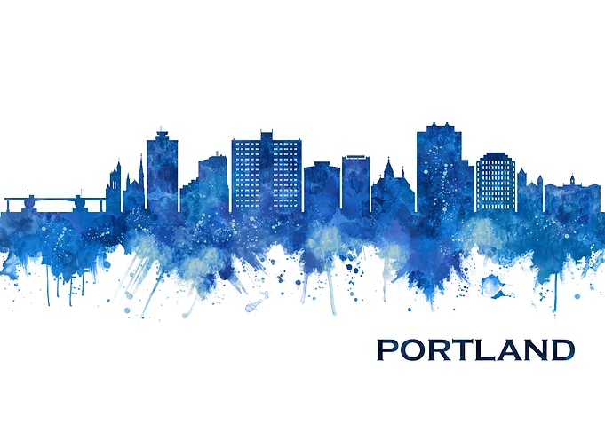 Portland Maine Skyline