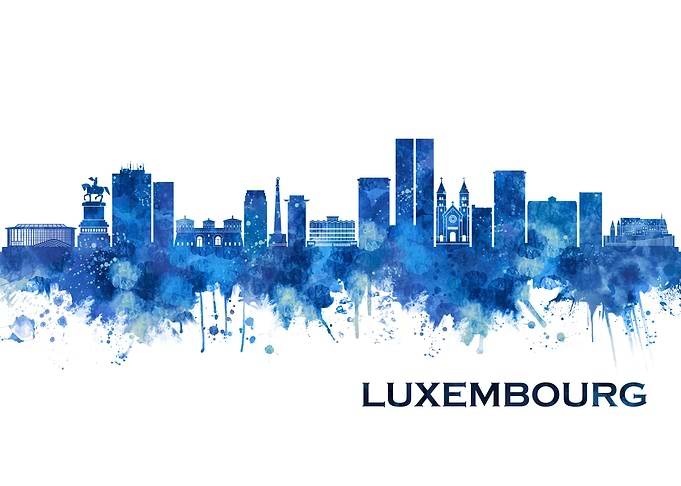 Luxembourg City Skyline
