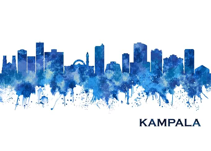 Kampala Skyline Blue