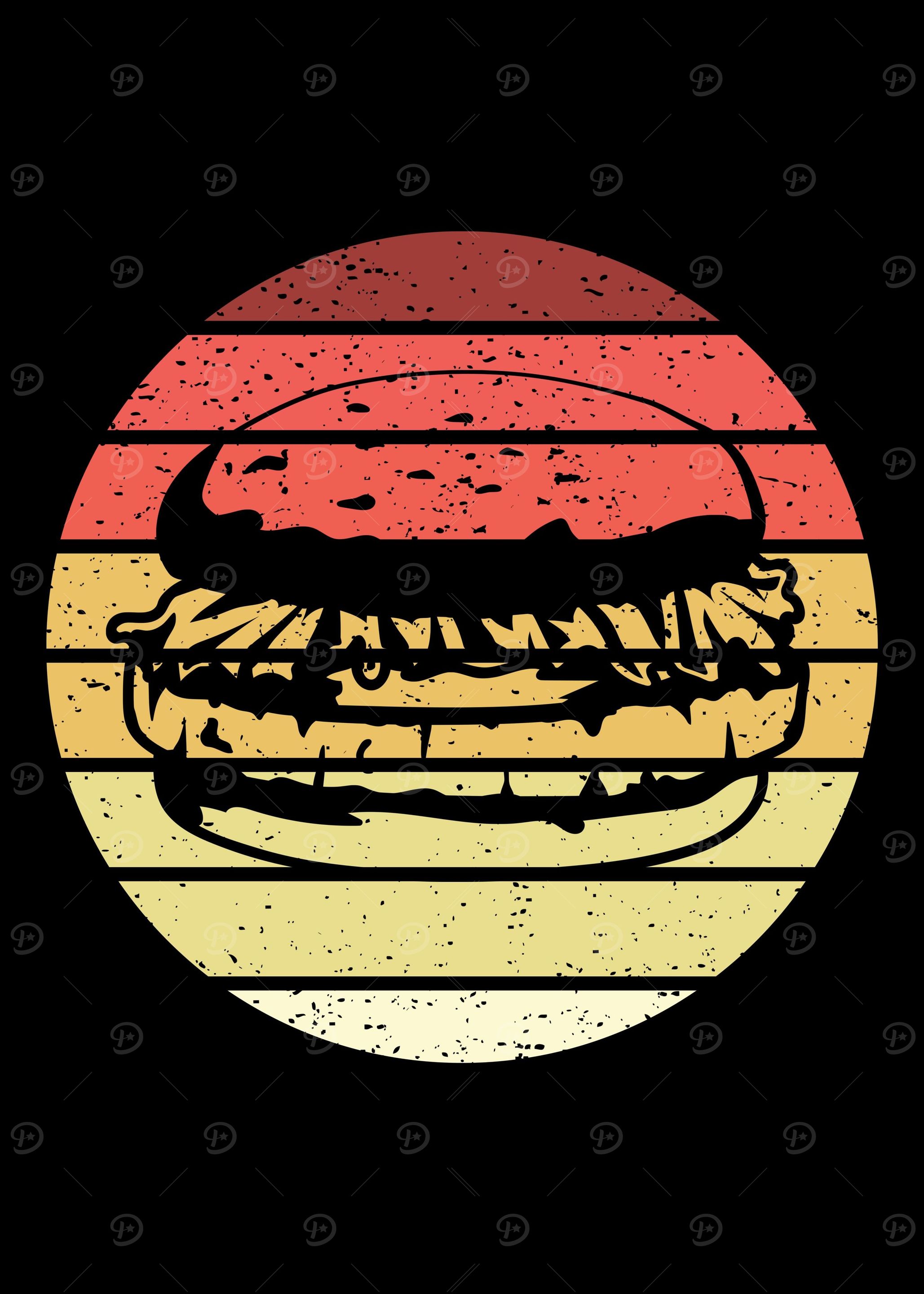 Burger Retro Vintage