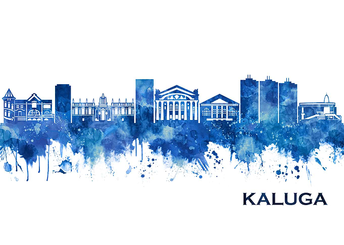 Kaluga Russia Skyline Blue