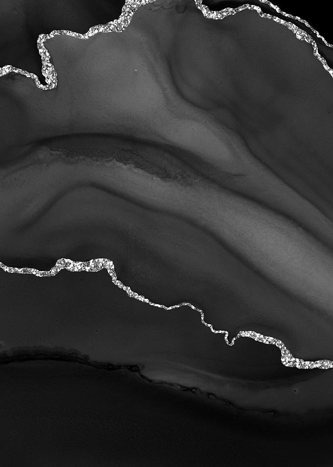 Black Silver Agate 01