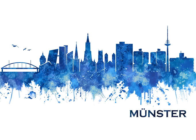 Munster Germany Skyline