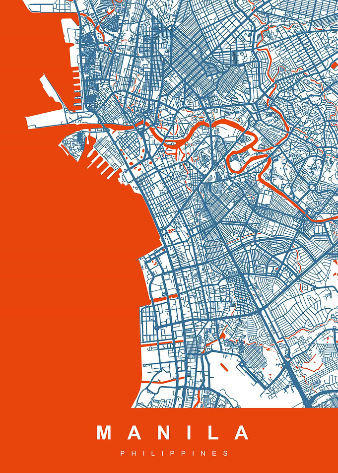 MANILA Map PHILIPPINES