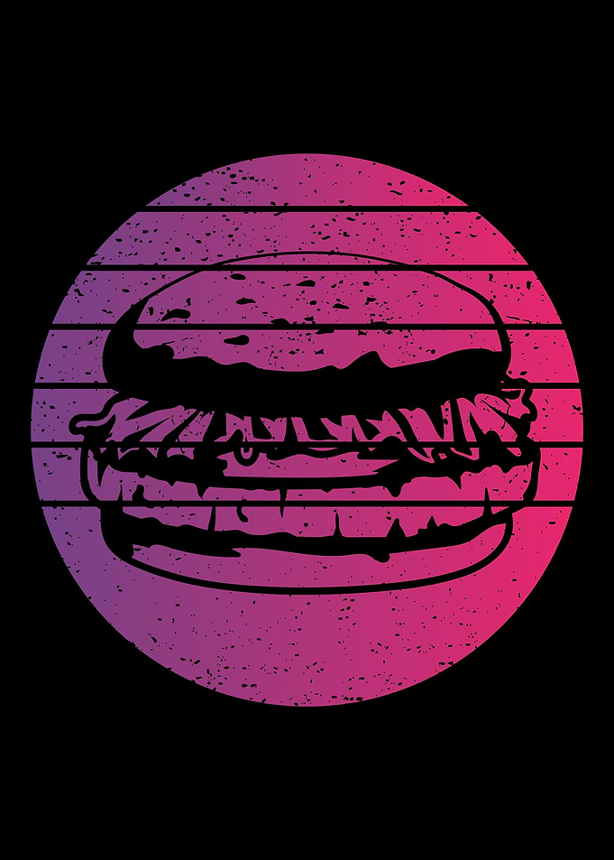 Burger Retro Vintage