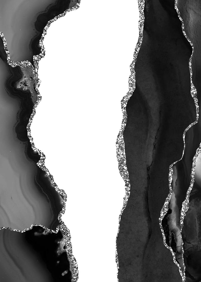 Black Silver Agate 07